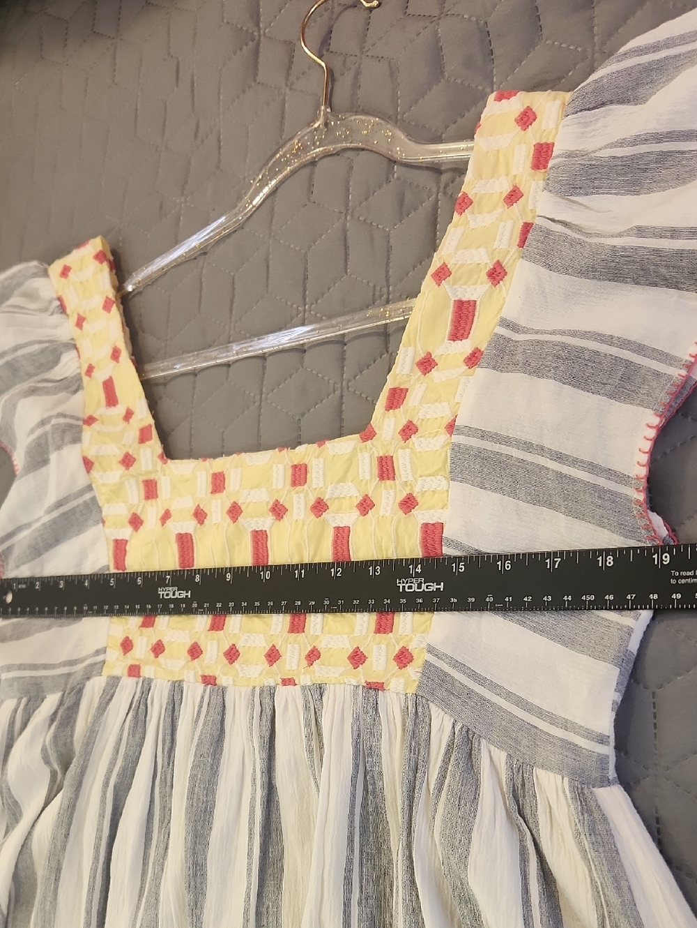 Anthropologie Boho Retro Peasant Cottagecore Embroidered Festival Top Size 6 70s - Picture 8 of 12